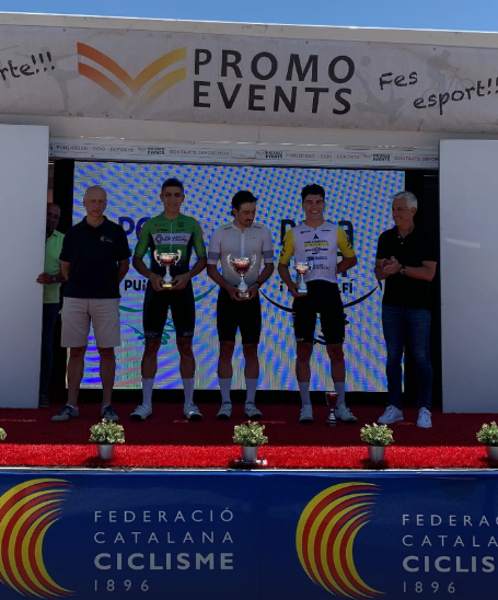 Podio del GP San Pere de Perafort - Grans Classiques 2025 (Fuente: Davinson Roman Quiceno)