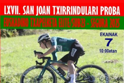 Cartel de la prueba de Segura, Campeonato de Euskadi élite y sub-23 de 2025