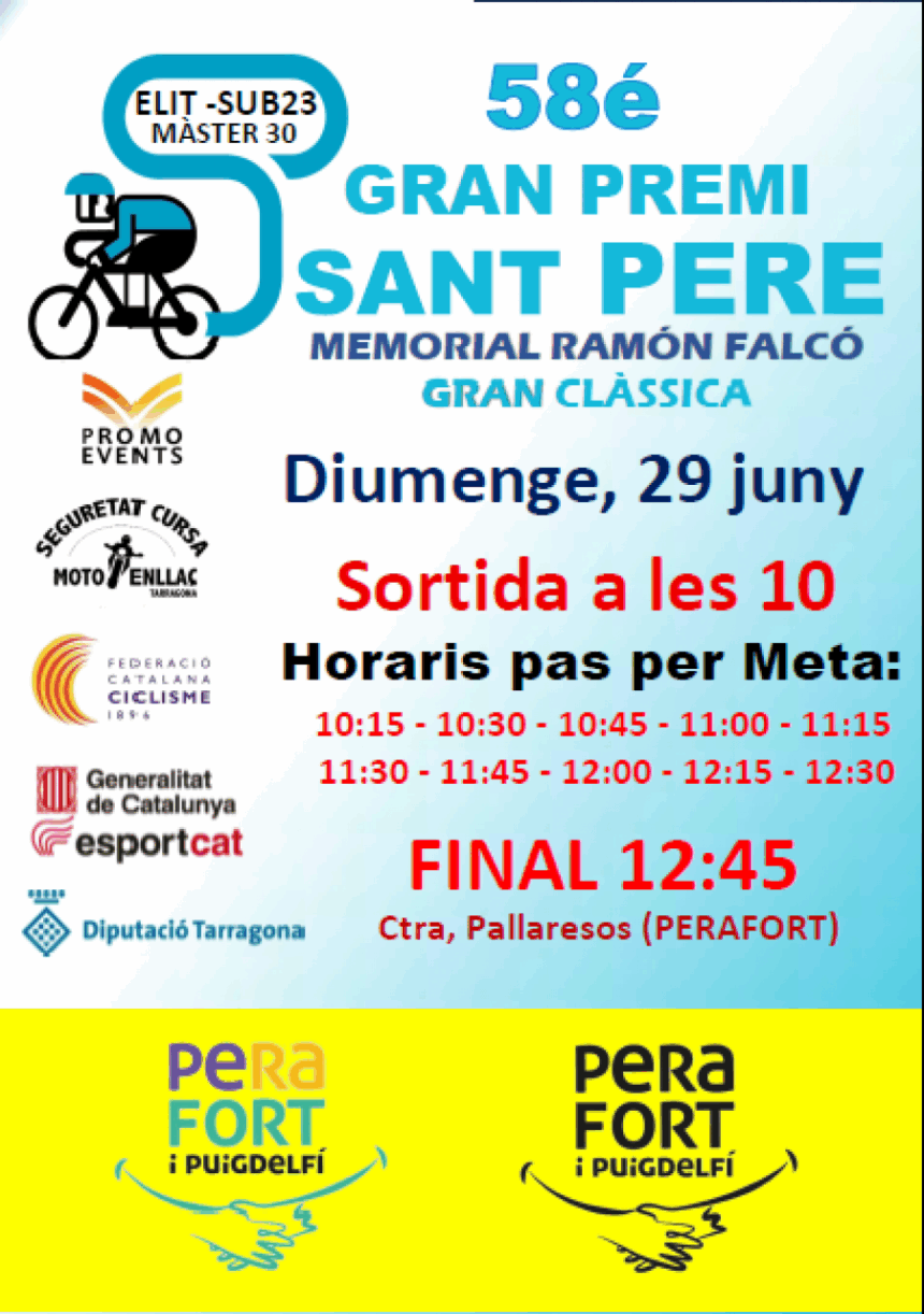 Cartel del 58º GP Sant Pere de Perafort
