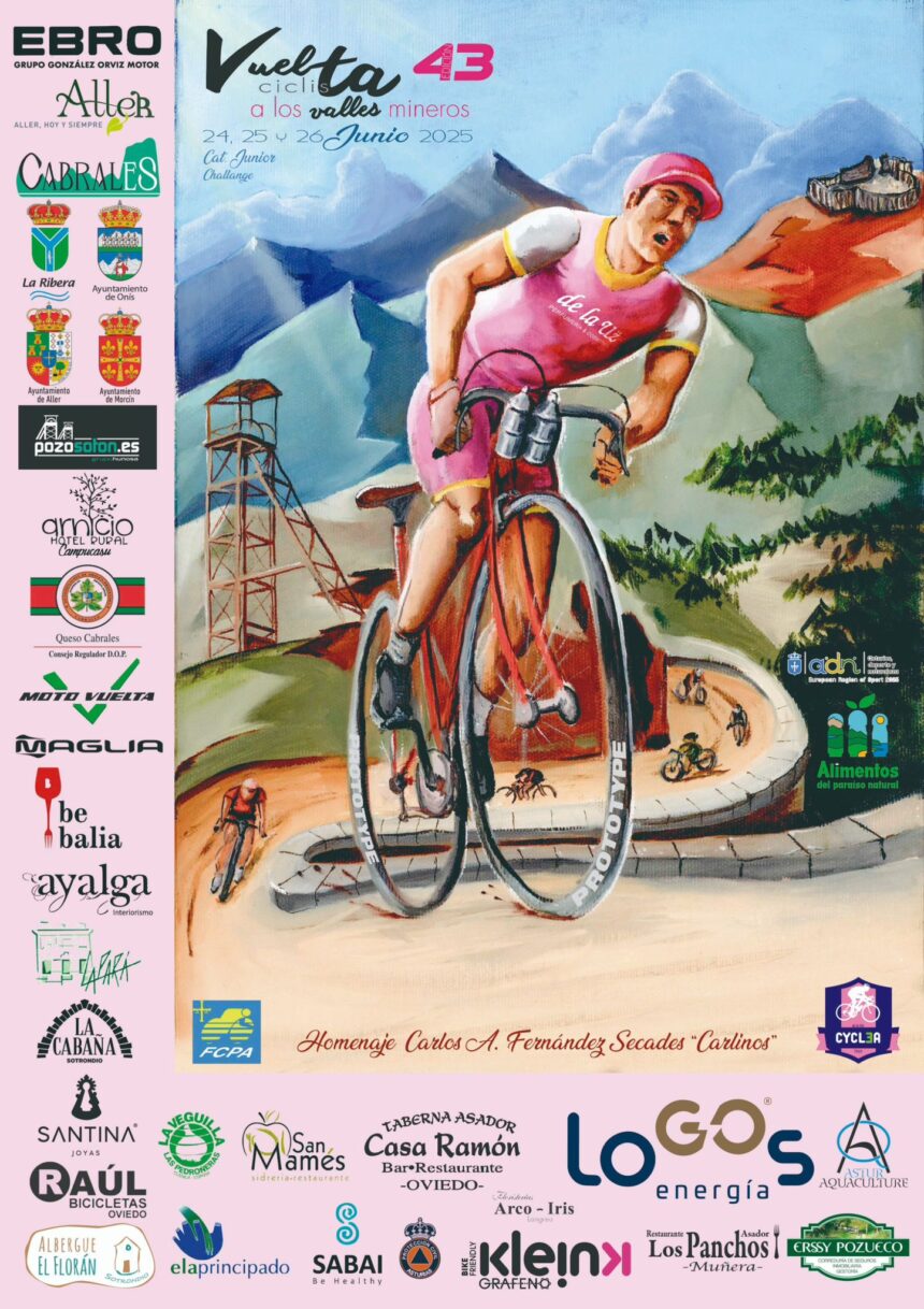 La Vuelta Ciclista a los Valles Mineros: tres etapas y recorridos montañosos