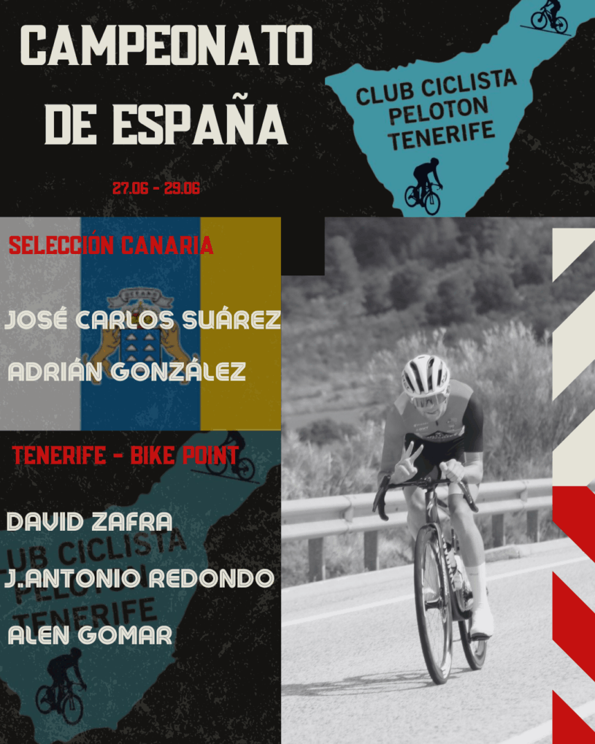 El Tenerife - Bike Point - La Sede formará parte de los Campeonatos Nacionales con una gran representación
