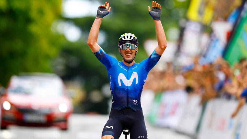 El Pelotón Batalla abierta en Granada por los maillots de campeón de España en la categoría élite UCI Alex Aramburu Movistar Team