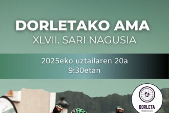 Cartel de Dorletako Ama Sari Nagusia - Torneo Lehendakari 2025