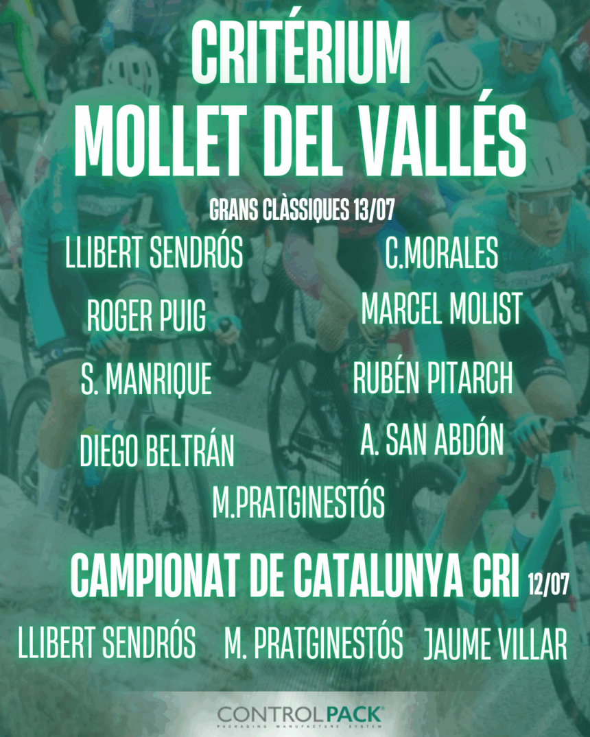 Doble desafío para el Controlpack en el Campionat de Catalunya CRI y Mollet del Vallés