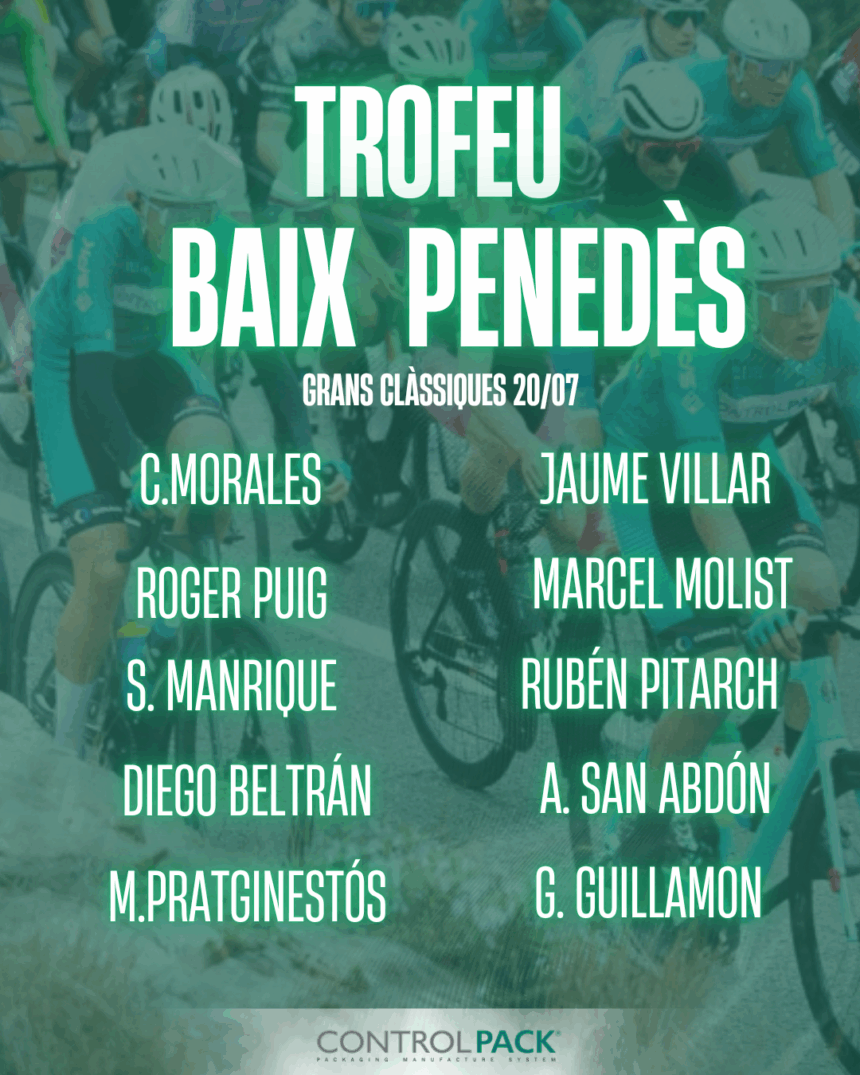 El Pelotón El Controlpack buscará prolongar su racha ganadora en Sant Jaume dels Domenys El Controlpack buscará prolongar su racha ganadora en Sant Jaume dels Domenys