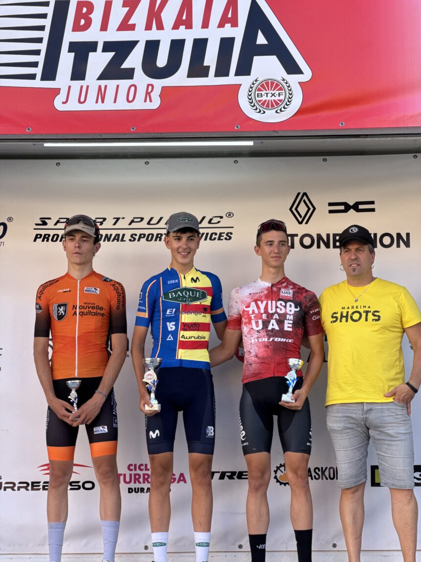 El Pelotón Álvaro Sansano (Baqué) es el primer líder de la Bizkaia Itzulia Bizkaia Itzulia Markina Alvaro Sansano Baqué