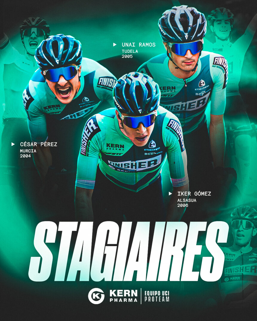 El Pelotón Iker Gómez, César Pérez y Unai Ramos serán stagiaires con el Equipo Kern Pharma Iker Gómez, César Pérez y Unai Ramos serán stagiaires con el Equipo Kern Pharma