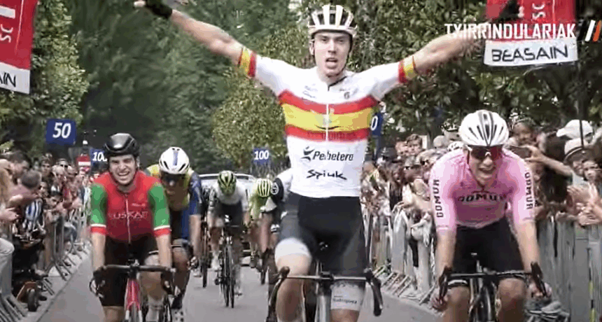 Jose María Martín gana en la Loinatz Proba de Beasain 2025 (Fuente: Txirrindulariak)