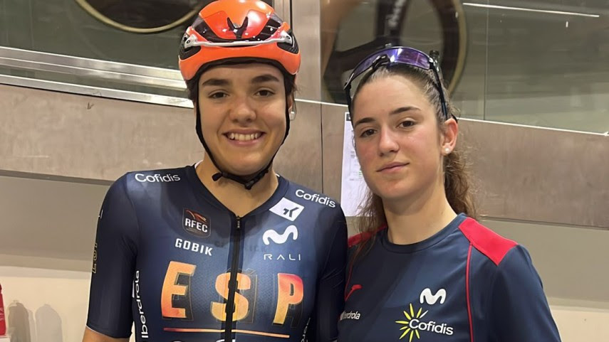 El Pelotón Almena-Etxarri y Urkaregi-Igual despiden el Europeo de pista en 4ª y 5ª posición en las madison júnior Almena Etxarri RFEC Campeonato de Europa Pista