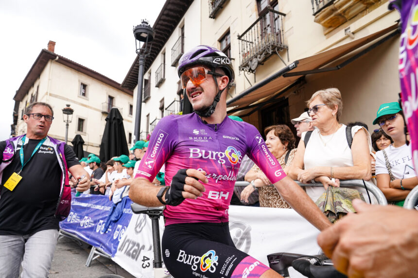 El Pelotón Gran quinta posición de Clément Alleno (Burgos Burpellet BH) en la Clásica de Ordizia Clement Alleno Burgos Burpellet BH Ordiziako Klasika