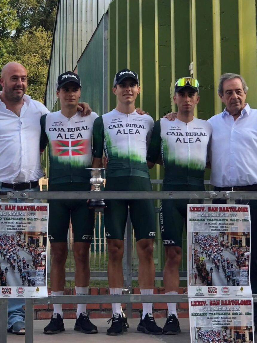 Gorka Corres, ganador de la prueba de Gernika 2025 (Foto: @FilialCajaRural)
