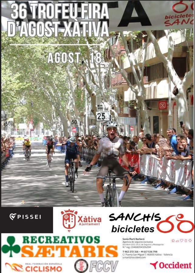 Cartel del 36º Trofeu Fira d'Agost de Xàtiva 2025