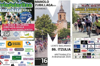 Carteles de las pruebas de Amurrio, Aretxabaleta y Laudio - Torneo Lehendakari 2025
