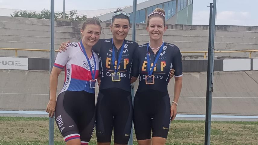 El Pelotón Eva Anguela conquista el Ómnium del GP Slovak Cycling Federation Izzy Escalera Eva Anguela GP Slovak Cycling Federation