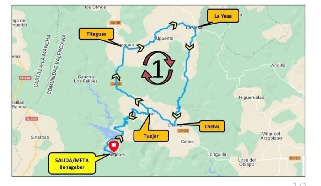 El Pelotón PREVIA | La Copa de España Junior se decide en el GP Ayuntamiento de Benagéber Recorrido GP Benagéber