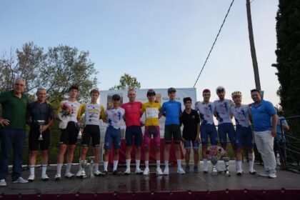 Podio del Trofeo Náquera de Ciclismo 2025 (Foto: FCCV)