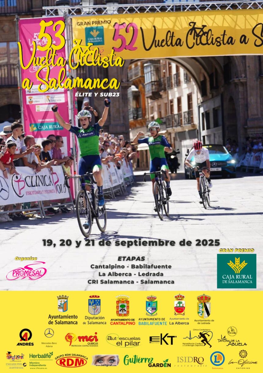 El Pelotón PREVIA | La Vuelta a Salamanca cierra la temporada de rondas por etapas Cartel Vuelta a Salamanca 2025