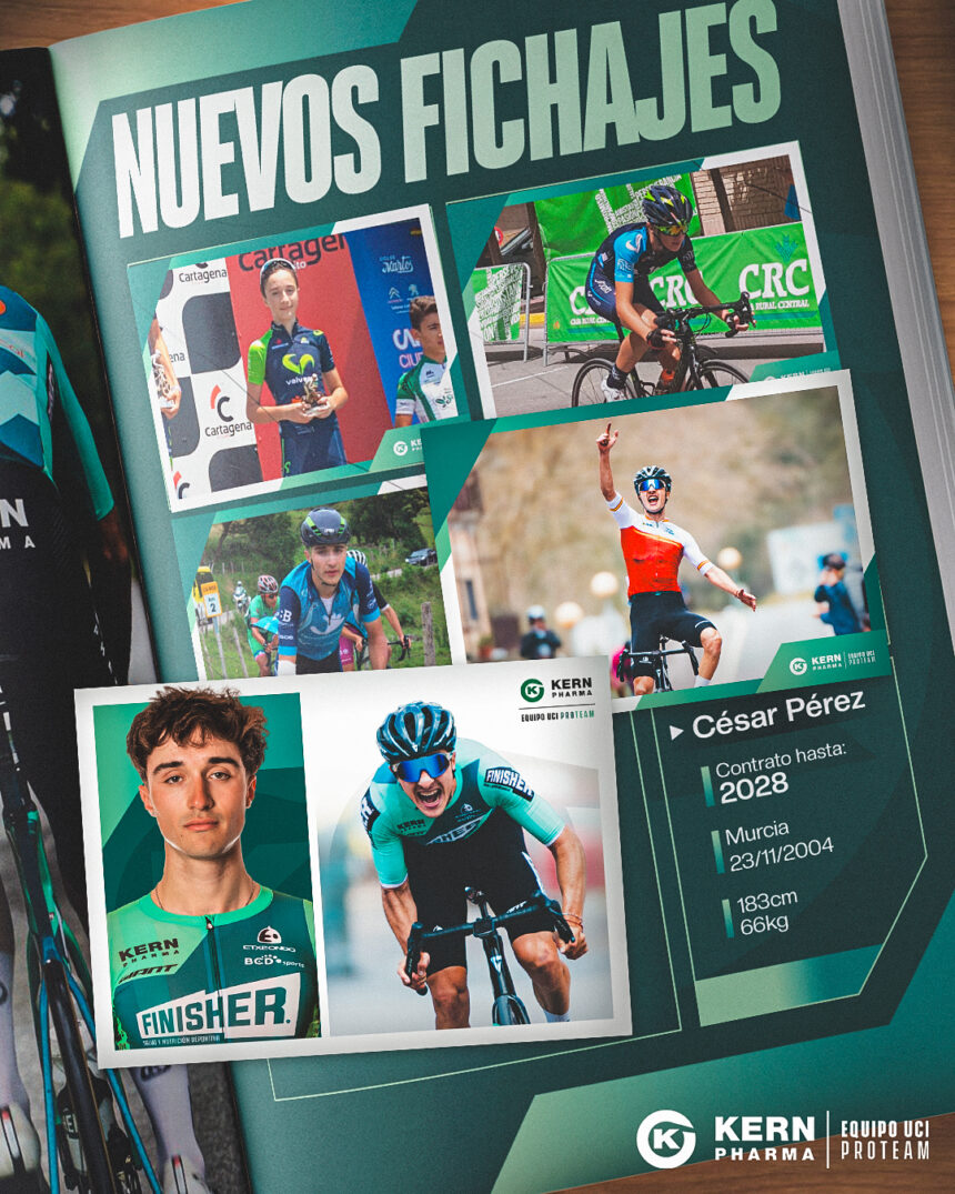 El Pelotón César Pérez continuará creciendo en el Equipo Kern Pharma FICHAJE-CESAR