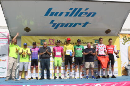 Pódium Vuelta Salamanca etapa 2