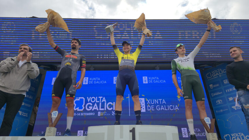El Pelotón Maksym Bilyi resiste en Ferrol y le da al Cortizo su tercera Volta a Galicia consecutiva Maksym Bilyi Equipo Cortizo Volta Galicia