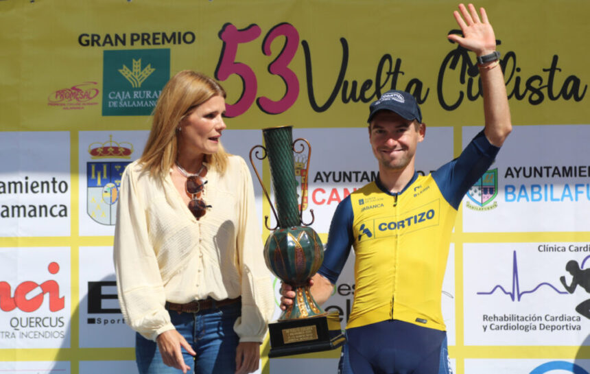El Pelotón Maksym Bilyi se despide del Cortizo con un nuevo podio en la Vuelta a Salamanca Maksym Bilyi Equipo Cortizo Vuelta a Salamanca