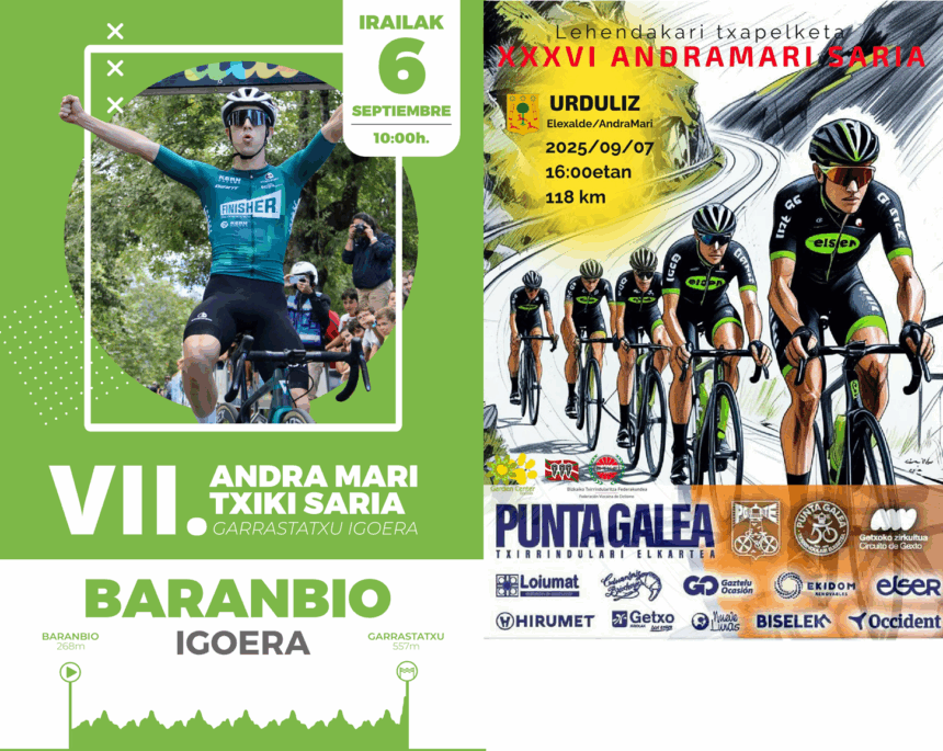 El Pelotón PREVIA | El Torneo Lehendakari vive su decisivo último díptico en Baranbio y Urduliz Carteles de las pruebas de Baranbio y Urduliz - Torneo Lehendakari 2025