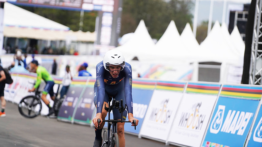 El Pelotón Héctor Álvarez concluye dentro de los diez mejores del mundo la contrarreloj sub-23 de Kigali RFEC Héctor Álvarez Kigali