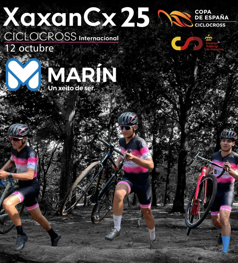 El Pelotón Marín acoge la segunda prueba de la Copa de España de Ciclocrós 2025 Cartel Xaxan CX
