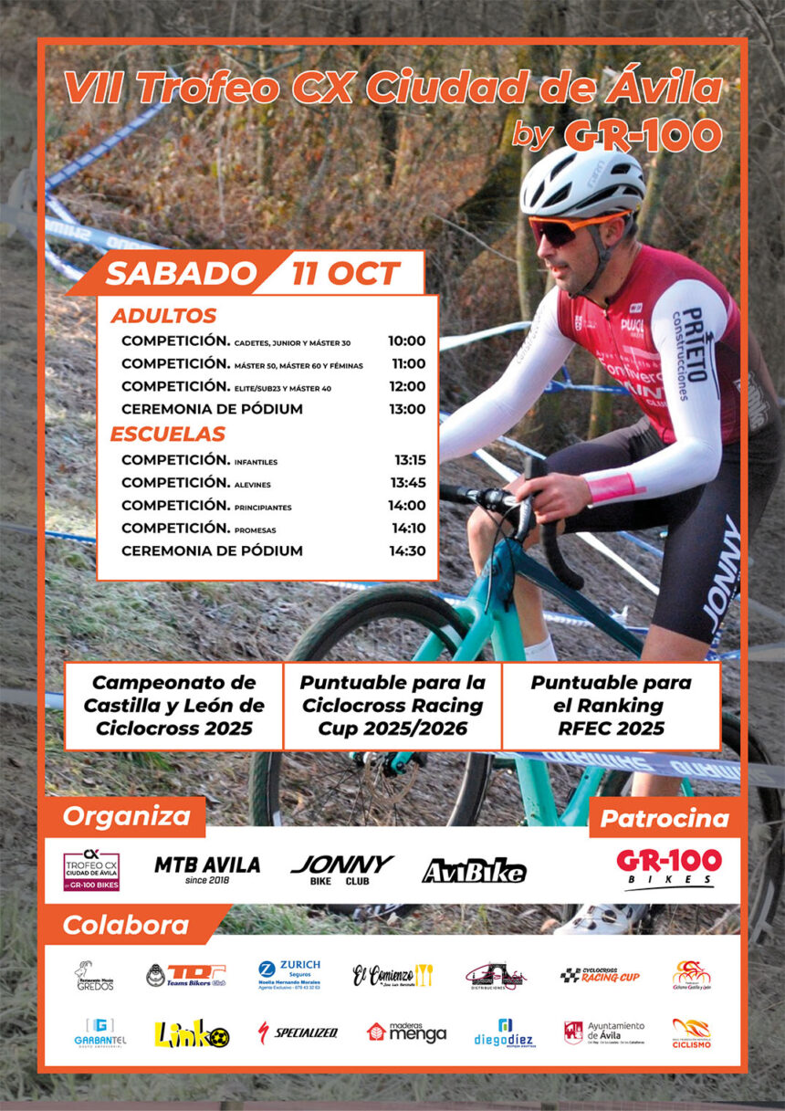 El Pelotón PREVIA | Ávila eleva el ciclocross: GR100 impulsa un Trofeo con sello regional y ambición nacional Ávila eleva el ciclocross: GR100 impulsa un Trofeo con sello regional y ambición nacional