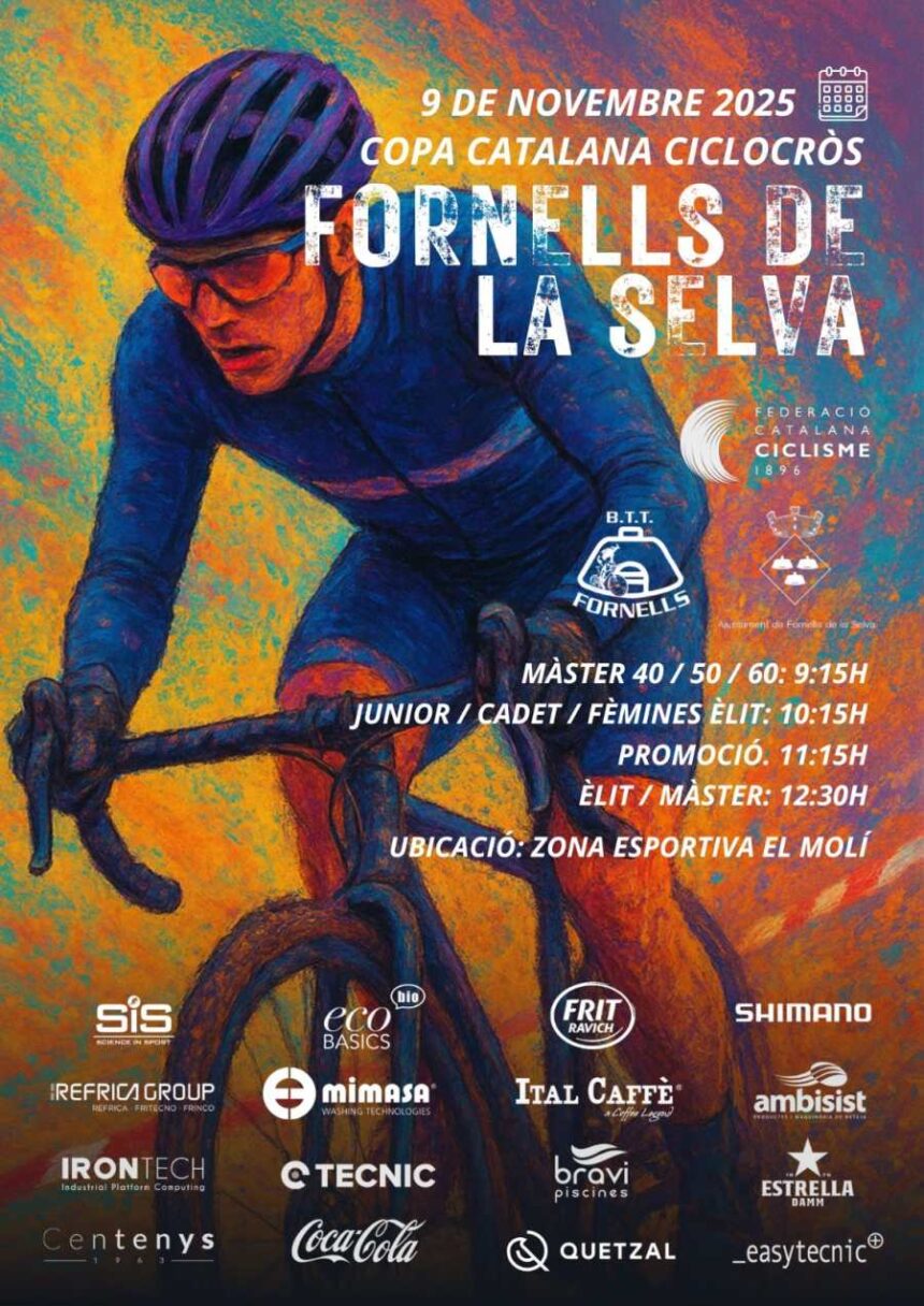 El Pelotón Fornells de la Selva vivirá la quinta parada de la Copa Catalana CX Fornells de la Selva vivirá la quinta parada de la Copa Catalana CX
