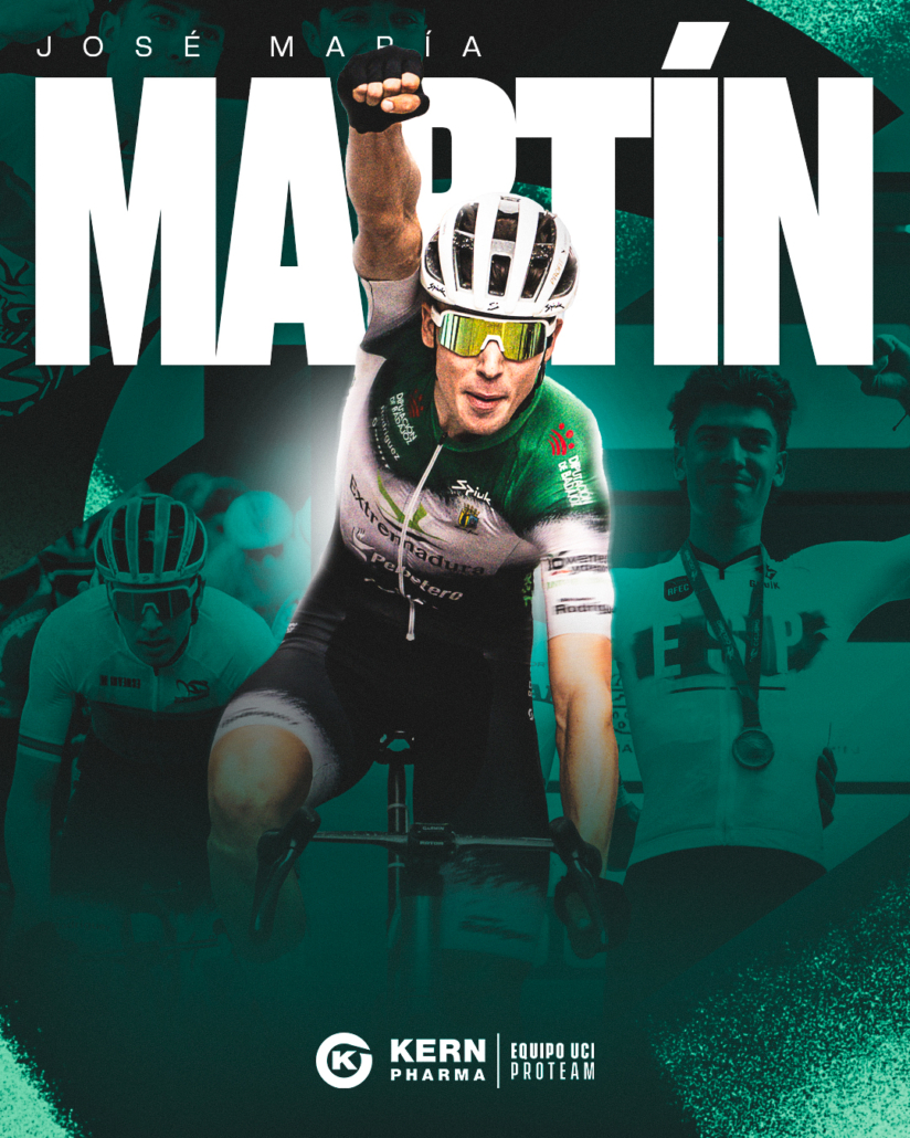 El Pelotón José María Martín llega al Equipo Kern Pharma desde el Extremadura Pebetero José María Martín Kern Pharma