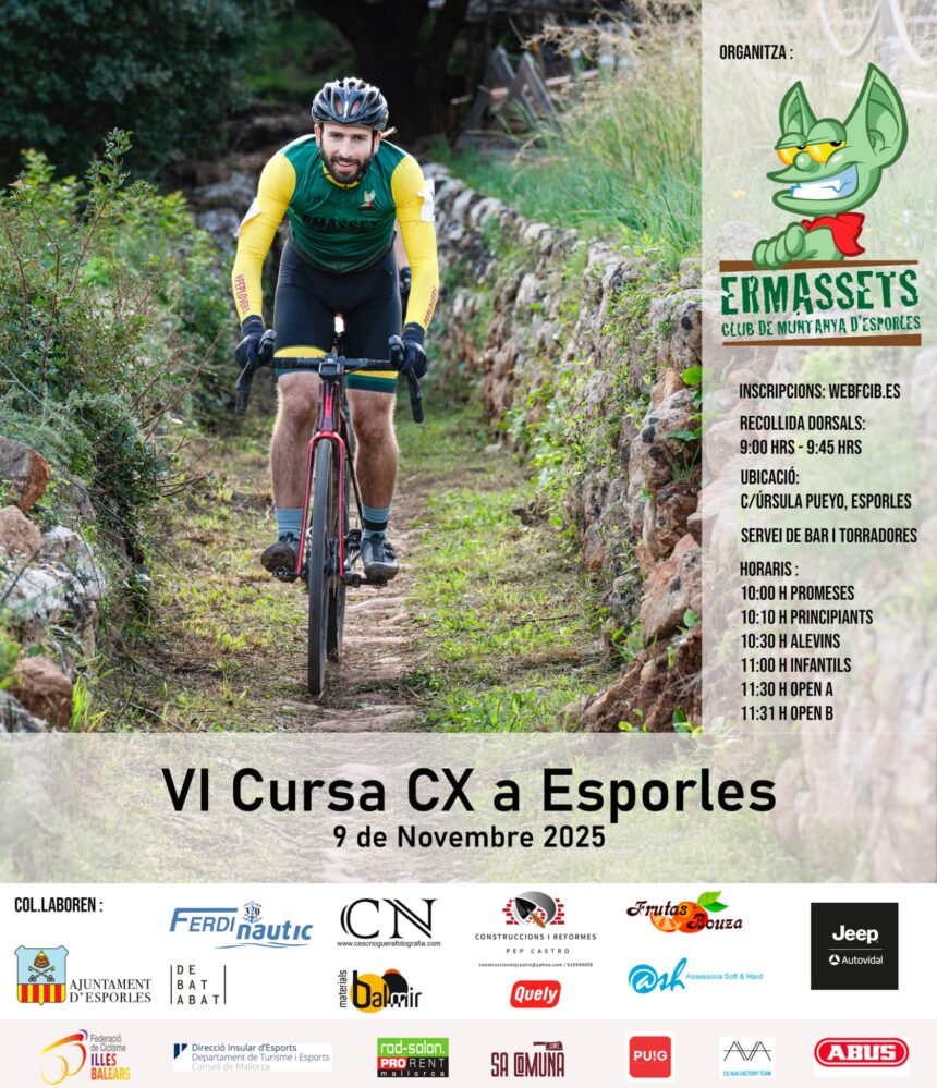 CX Ermassets: Esporles decide entre chubascos y cambios de ritmo