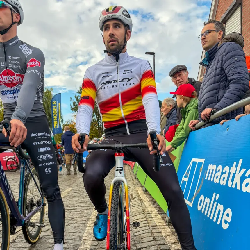 No ha sido un buen fin de semana para Felipe Orts. Foto: @photonewsbelgium @ridleyracingteam