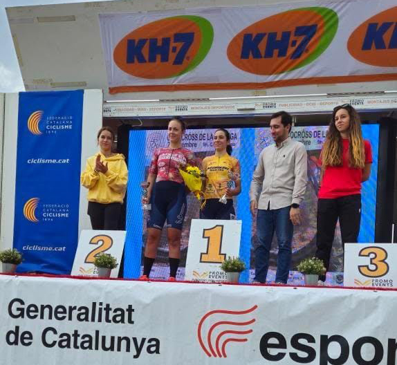 Podio sub-23 en La Garriga con Laia Bosch en lo más alto. Foto: Laia Bosch
