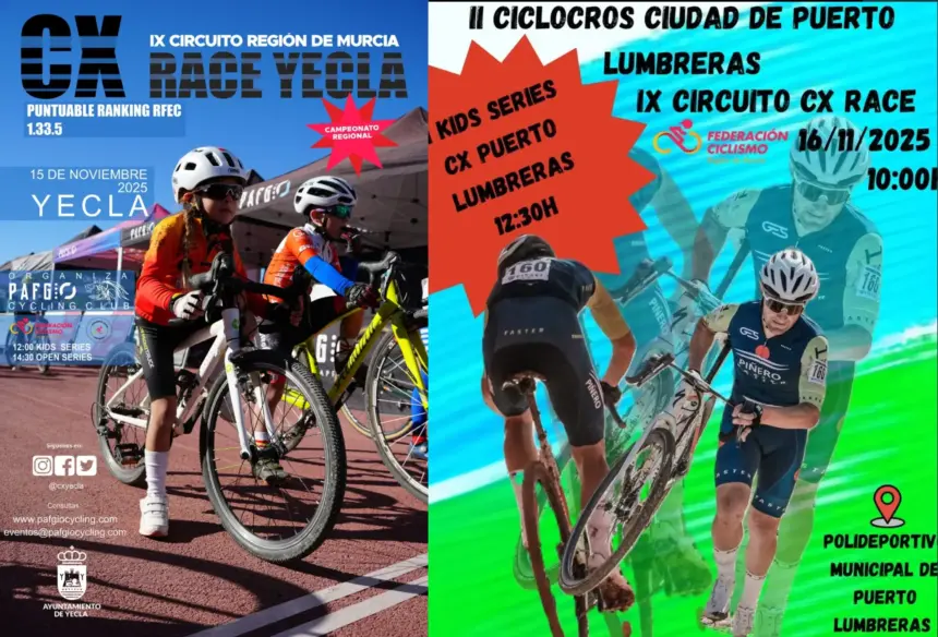 Doble cita murciana: Yecla abre el IX CX Race con el Regional y Puerto Lumbreras afianza el pulso