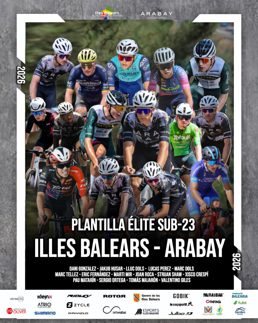 El Pelotón El Illes Balears - Arabay desvela su plantilla Élite y Sub-23 para 2026