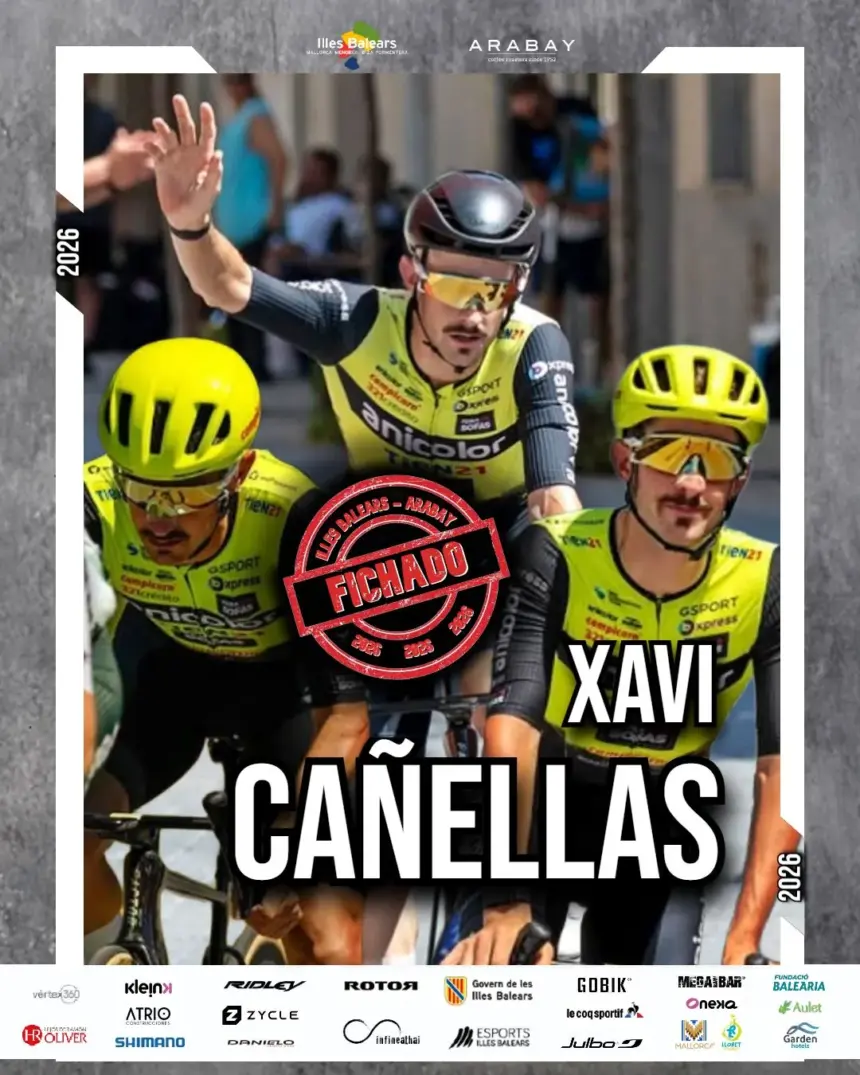 El Pelotón Xavi Cañellas firma por el Illes Balears - Arabay Pro Cycling Team