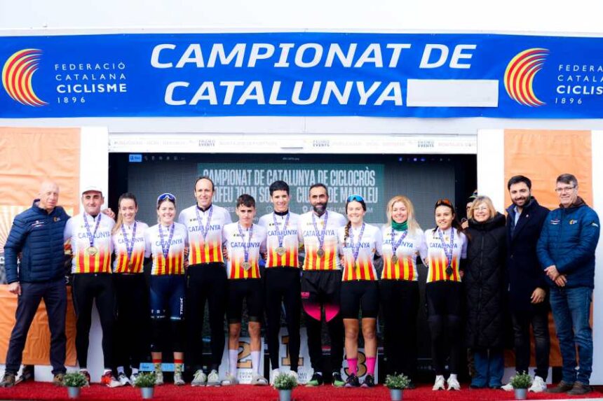 El Pelotón Manlleu corona a los campeones de Cataluña de ciclocrós