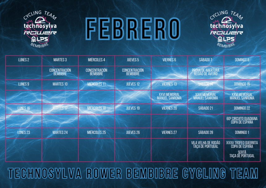 Calendario Technosylva Rower Bembibre