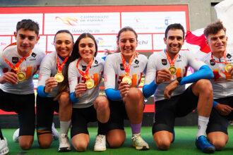 El Pelotón La Comunidad Valenciana arranca mandando en Tarancón: el team relay parla valencià