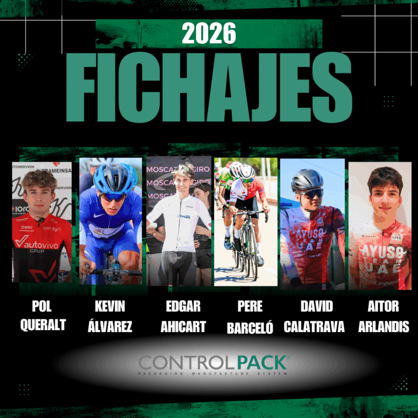 El Controlpack incorpora a seis talentos sub-23 para la temporada 2026