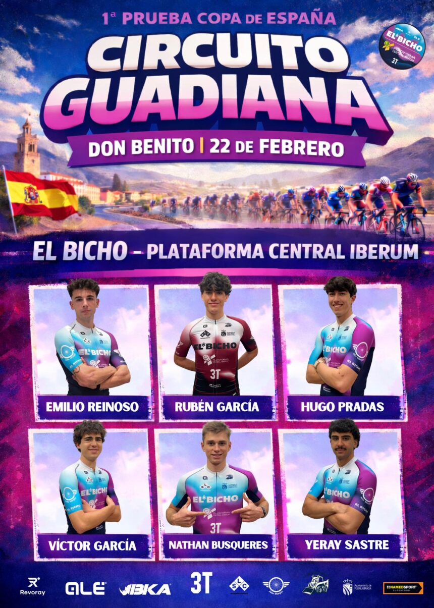 El Pelotón El Bicho - Plataforma Central Iberum se estrena en la Copa de España Élite y Sub-23 2026 como equipo oficial El Pelotón El Bicho - Plataforma Central Iberum se estrena en la Copa de España Élite y Sub-23 2026 como equipo oficial