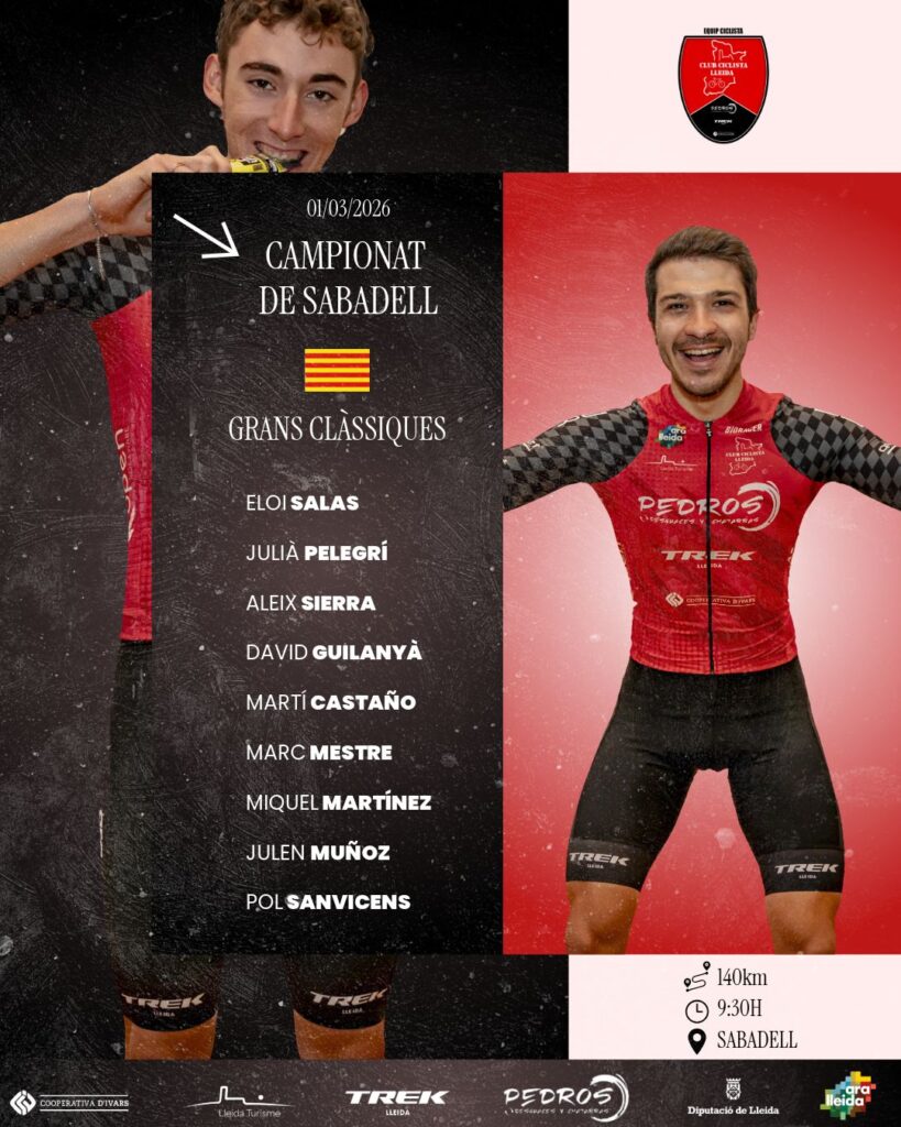 El Pelotón Dos frentes abiertos en el Trofeo Guerrita y Sabadell para el CC Lleida - DPedròs El Pelotón Dos frentes abiertos en el Trofeo Guerrita y Sabadell para el CC Lleida - DPedròs