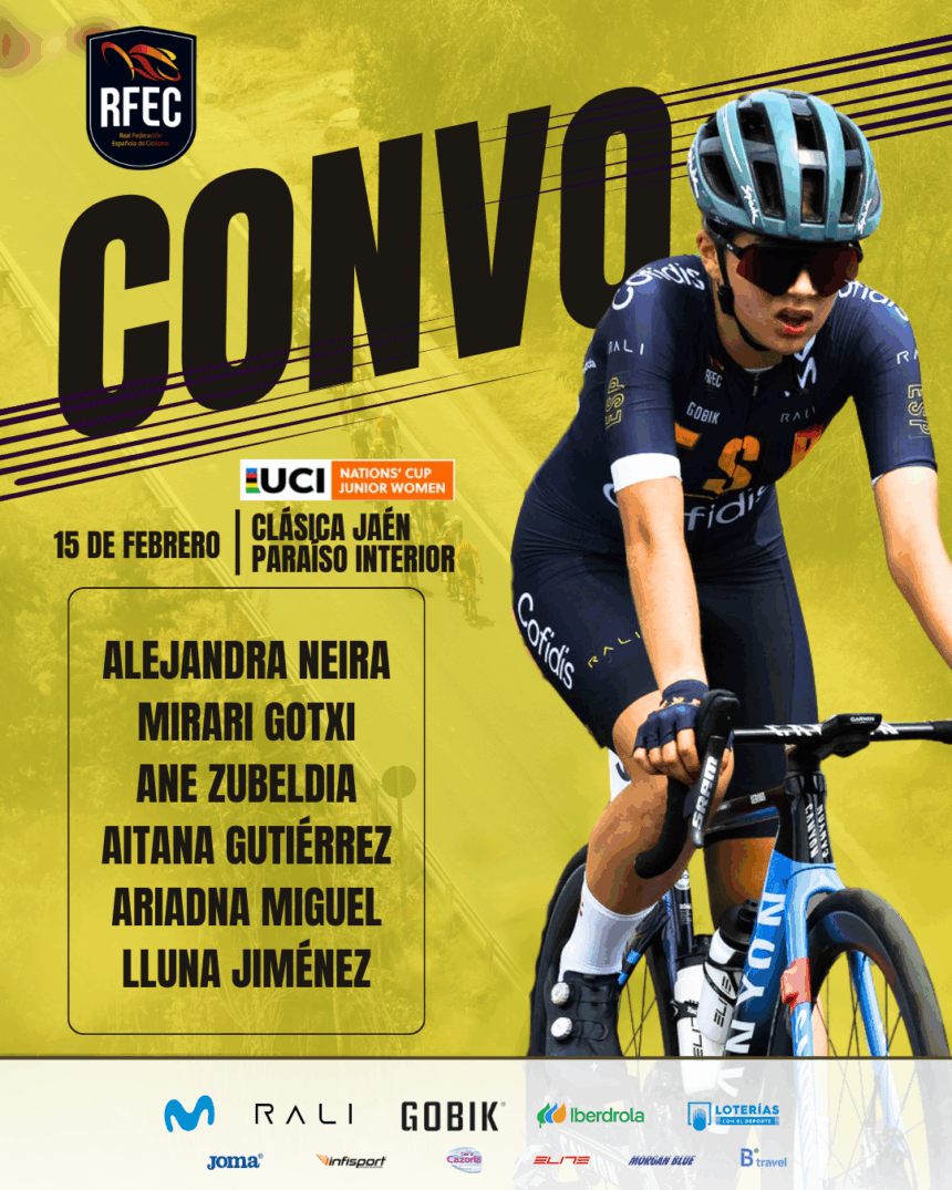El Pelotón La exitosa Selección Española júnior femenina se estrena en la Clásica Jaén Paraíso Interior de Copa de las Naciones