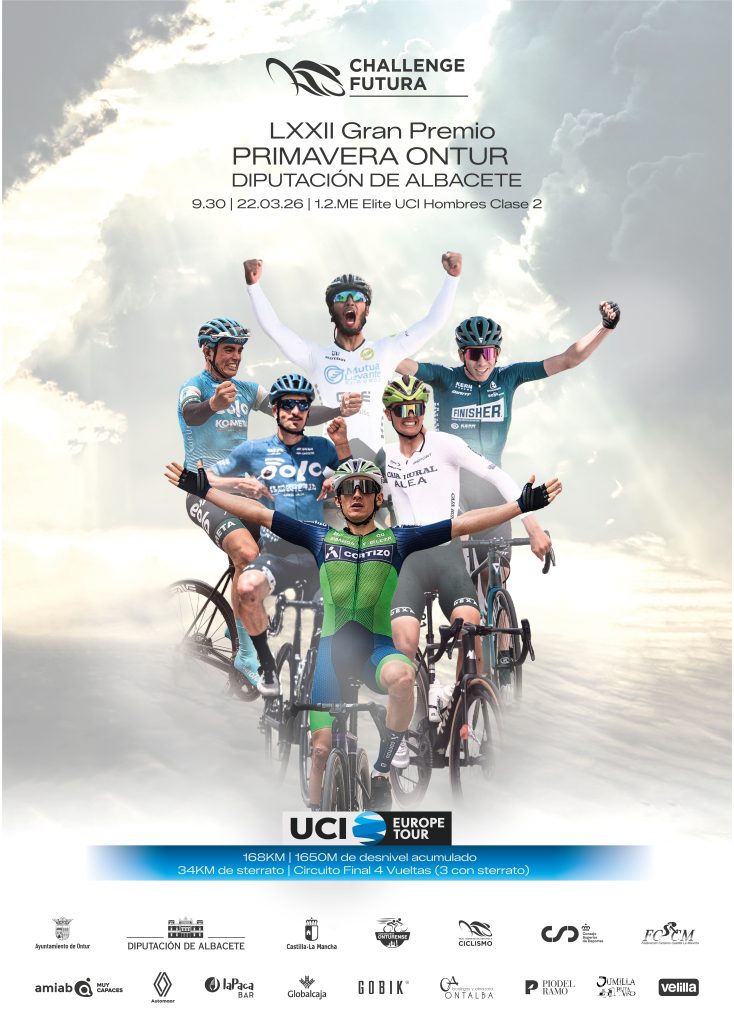 El Pelotón Sterrato, viento y dureza: el Gran Premio Primavera de Ontur acoge al pelotón profesional con novedades en su recorrido