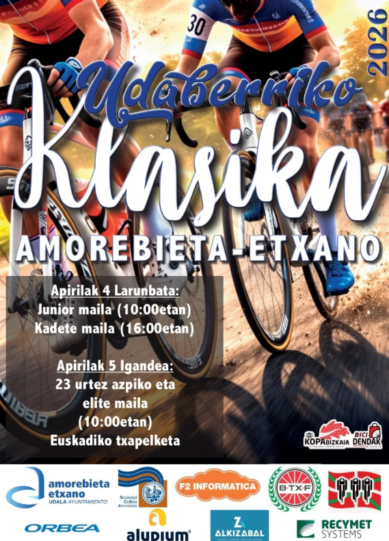 Cartel de la Klasika Primavera de Amorebieta - Torneo Euskaldun 2026