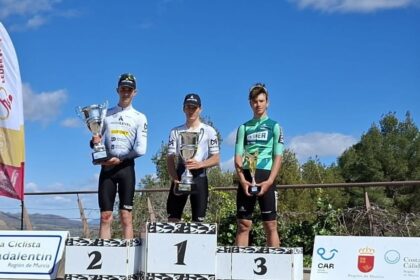 Podio de #VGuadalentin26 con Llopis, Bennassar y Abril (Foto: @franbennassar99)