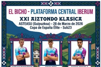 El Pelotón El Bicho - Plataforma Central Iberum viaja a la Aiztondo Klasicoa con ambición y en pleno estado de forma
