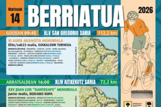 Cartel de la prueba de Berriatua - Torneo Euskaldun 2026