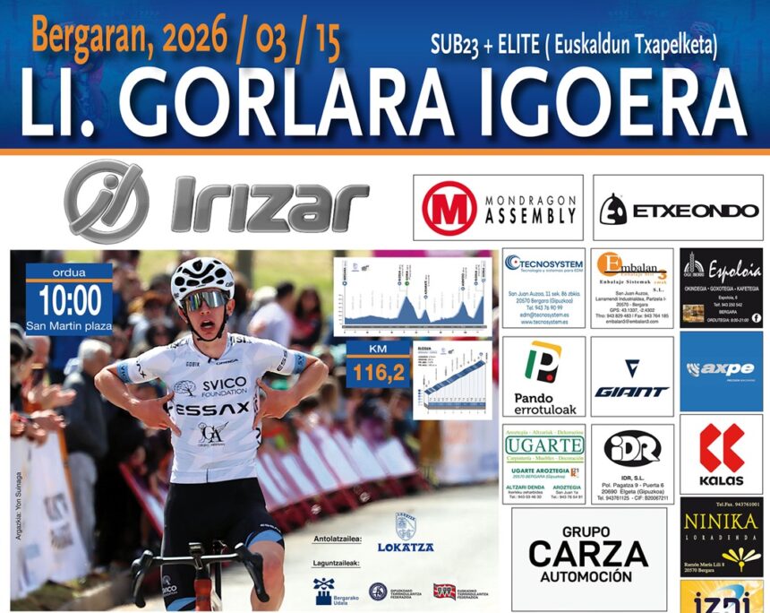 Cartel de LI Subida a Gorla - Torneo Euskaldun 2026